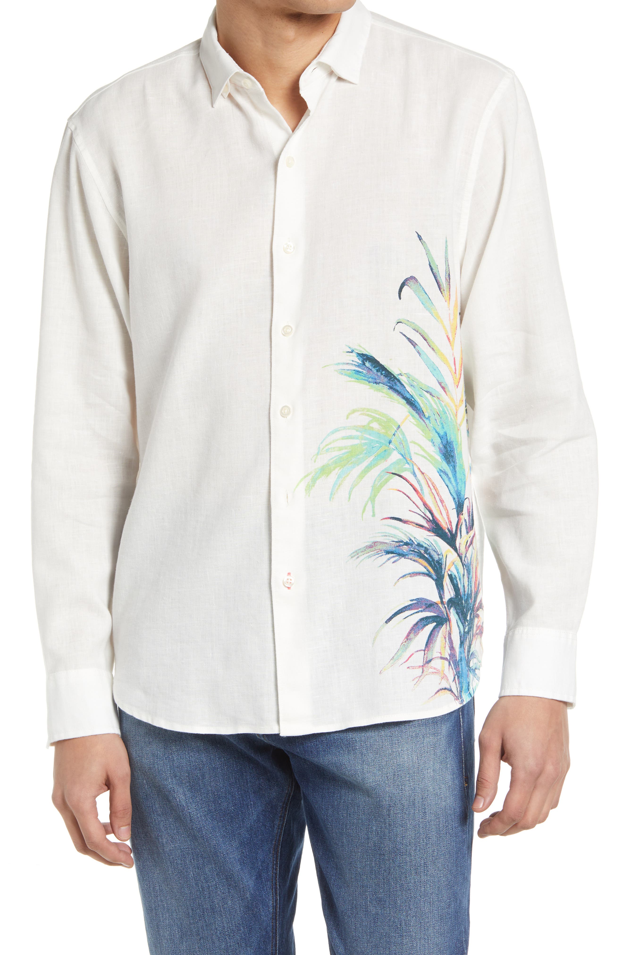 Tommy Bahama Nwt $125 Help Me Fronda Ocean Deep Knit Linen Shirt S M L XL 2XL 